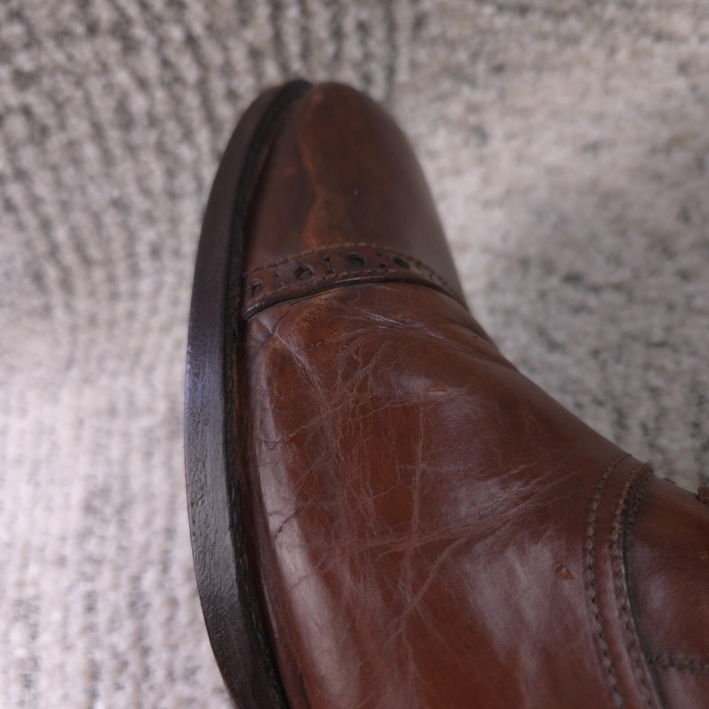 To Boot New York Shoes Mens Size 9 *NEW‎ SOLES* Cap Toe Dress Lace Up Leather - Picture 10 of 15